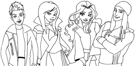 You can download and then print the images that you like. Descendants Coloring Pages - Coloring Home