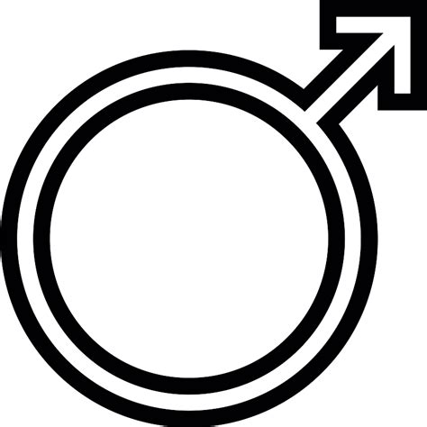 Male Gender Symbol Vector Svg Icon Svg Repo