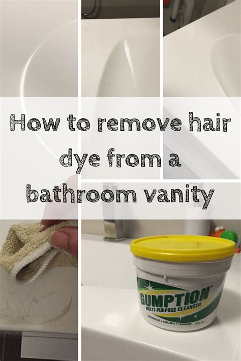 Getting chewing gum out of someone's hair using peanut butter. How to remove hair dye from your bathroom vanity. | Keep ...