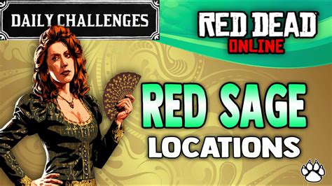 Red Dead Online Red Sage Locations Rdr2 Daily Challenge Red Sage
