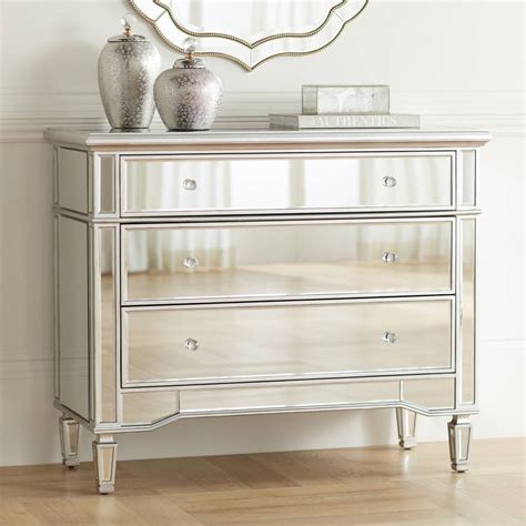 Mirrored Furniture Reflective Cabinets Consoles And Chests Lamps Plus