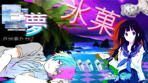 My Anime Vaporwave Wallpaper 05 By Iamthebest052 On