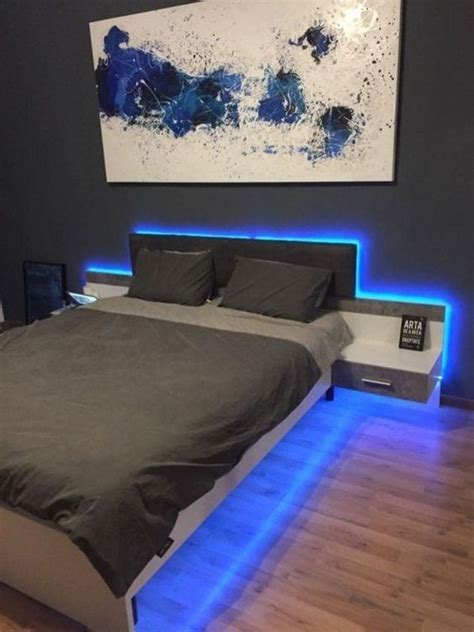 Very small bedroom small bedroom interior nice bedrooms futuristic bedroom futuristic interior futuristic design futuristic. A bold grey and blue teenage bedroom with blue neon lights ...