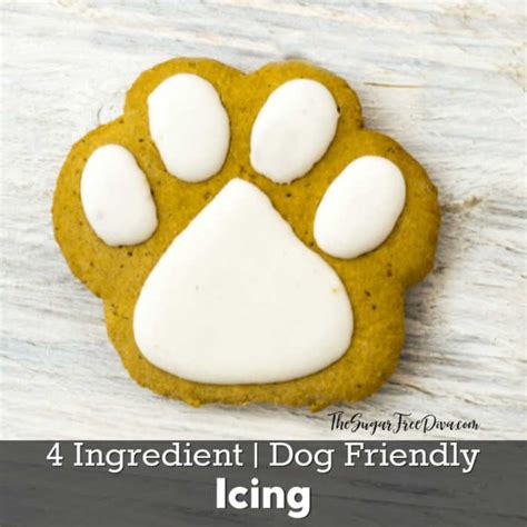 4 Ingredient Icing For Dog Cookies Homemade Dog Cookies Dog Biscuit