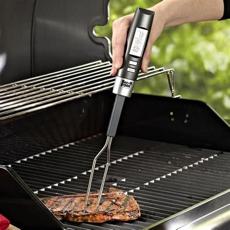 Maverick 17 Inch Bar B Fork With Digital Bbq Thermometer Et 54 Grill