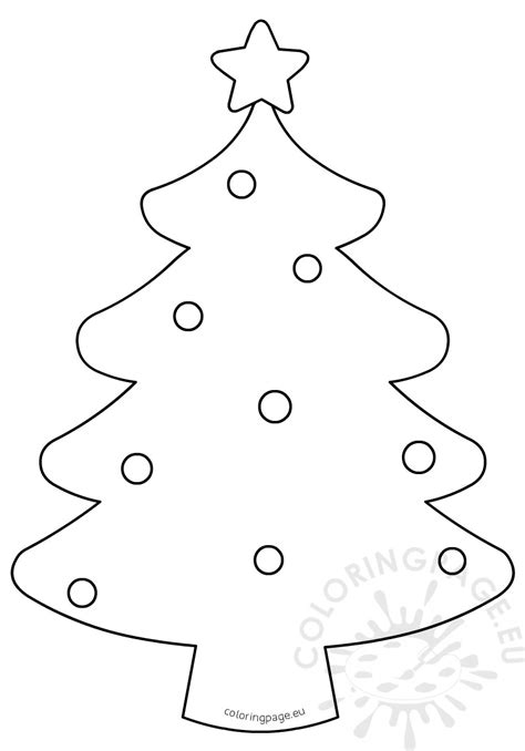 Color in this picture of a christmas tree and others with our library of online coloring pages. Blank Christmas Tree Coloring Page for kids - Coloring Page