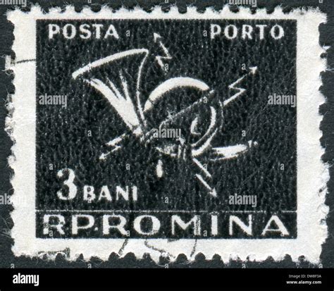Romania Circa 1957 Postage Stamp Printed In Romania Shows Postal