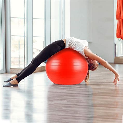 Anti Burst Yoga Exercise Gym Ball With Foot Pump Zebb