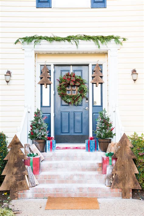Diy Front Porch Christmas Decor A Wooden Wonderland