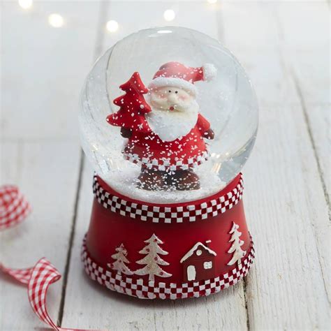 Nordic Santa Musical Snow Globe By The Christmas Home Christmas Snow