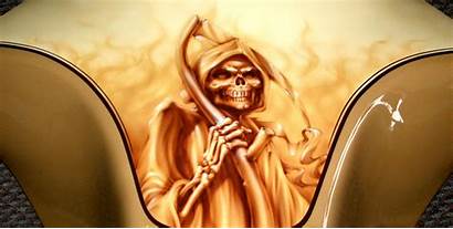 Reaper Grim Skull Dark Creepy Horror Skeletons