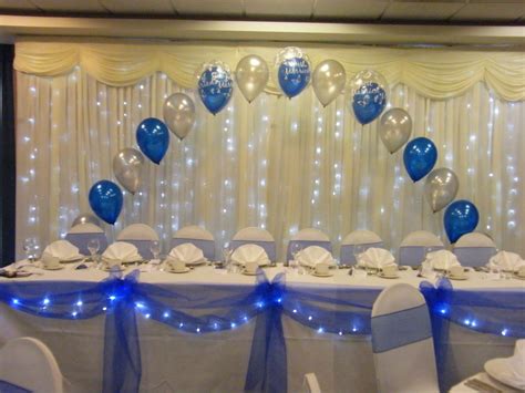 Royal Blue And Silver Party Decoration Ideas