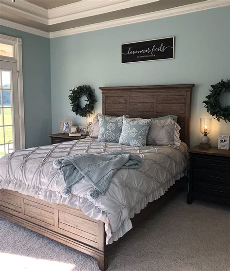 The most relaxing color for a bedroom is a blue valspar bistro white. Master Bedroom Valspar Sparkling Lake | Valspar bedroom ...