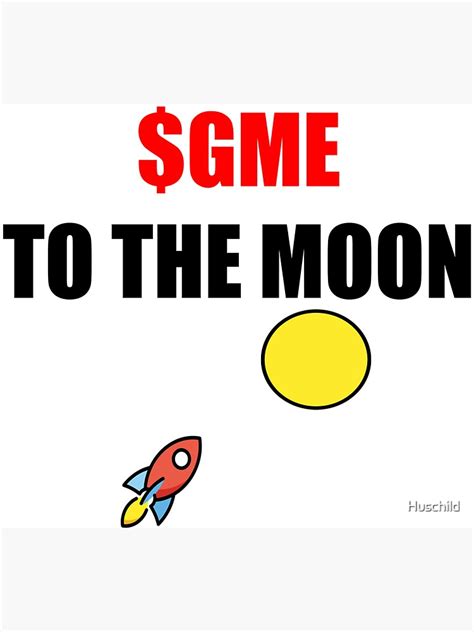 Gme To The Moon Stonks Meme Magnet By Huschild Redbubble