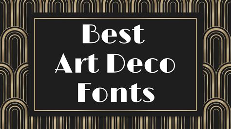 Best Art Deco Fonts Blogging Guide
