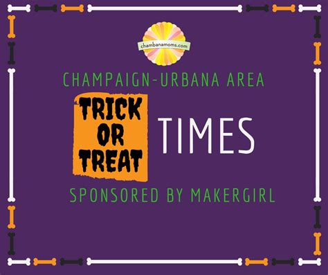 Champaign Urbana Metro Area Trick Or Treat Hours