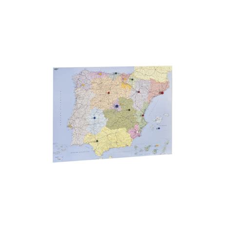 Mapa De España Y Portugal Magnético 101 X 137 Cm Deskidea