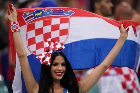 Croatian Hottest Girls During Fifa 2018 Croatia Vs Russia Quarter Final Match Football Funny