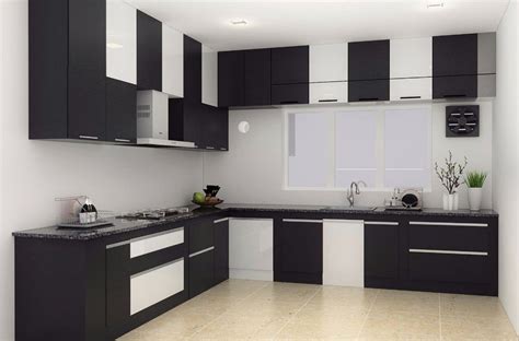 Modern L Shaped Kitchen Interior Design At Rs 750square Feet In