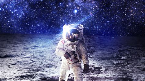 3840x2160px Free Download Hd Wallpaper Spacesuit Moon Astronaut