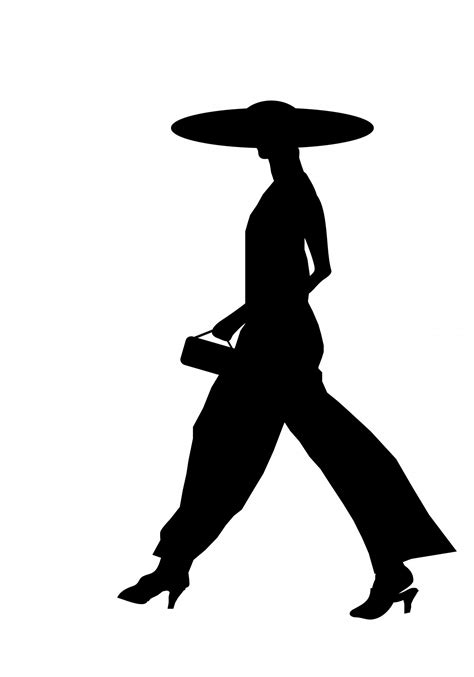 Woman Walking Silhouette Free Stock Photo Public Domain Pictures