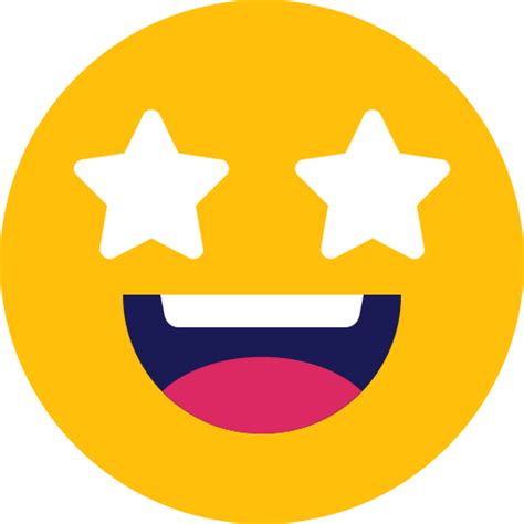 Emoji Excited Stars Icon Free Download On Iconfinder