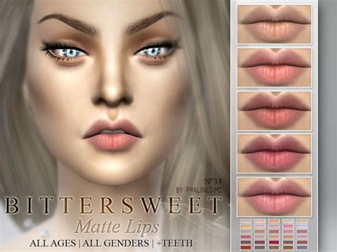 The Best Lipstick By Pralinesims Sims Sims 4 Cc Makeup Sims 4