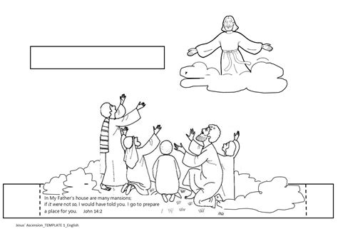 Printable Ascension Craft Watch Our Childrens Sermon About The Ascension