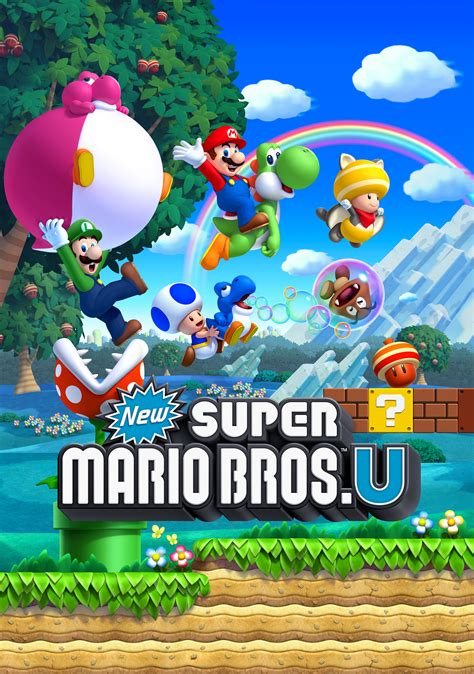 New Super Mario Bros U Wii U Artwork Including The Main Cast Enemies
