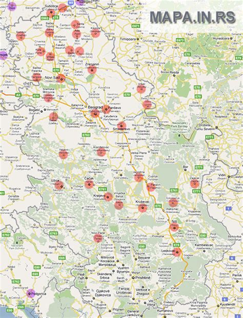 Karta Srbije Sa Gradovima Superjoden