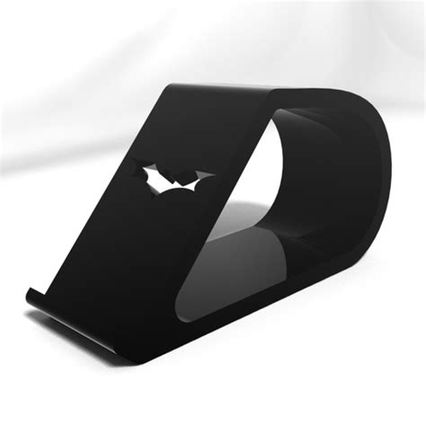 3d Printed Batman Logo Phone Holder By Icekiwi Pinshape