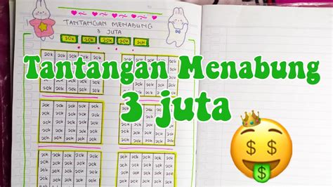 Tantangan Menabung Juta Dengan Nominal Ribu Tipsmenabung Youtube