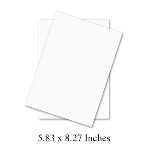 A5 Premium White Cardstock For Copy Printing Writing 583 X 827