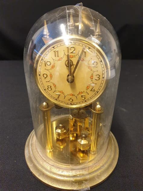 Sold Price Glass Dome Clock By Herr Germany January 5 0120 900 Am Gmt