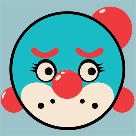 face of person in clown costume stock vector illustration of clown head 268478854