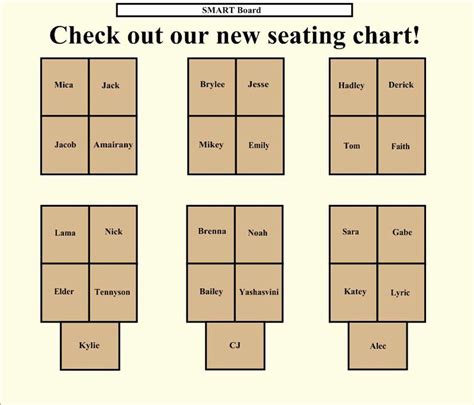 Free Seating Chart Template Inspirational 40 Great Seating Chart Templates Wedd Classroom