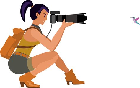 Female Photographer Clipart