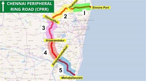 133 Km Long Chennai Peripheral Ring Road Project Route Alignment Map
