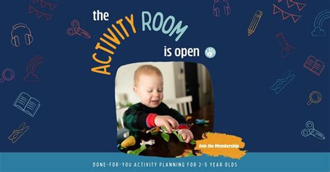 Join The Activity Room Activity Planning For 2 5 Year Olds