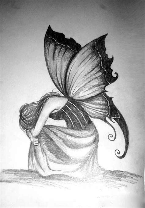 Dark Fairy By Blindeye04 On Deviantart Fairy Drawings Fairy Art