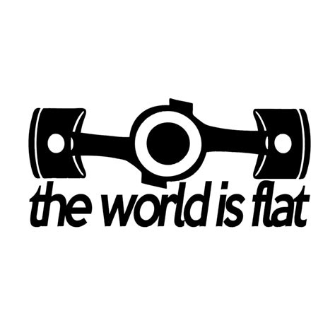Hotmeini 157cm The World Is Flat Car Stickers Huge V1 Tail Wrx Sti