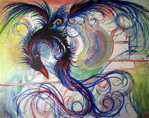 Colorful Dragon Art Starry Night Artwork