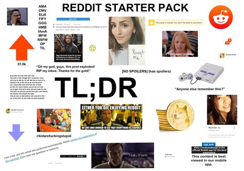 Reddit Starter Pack R Starterpacks