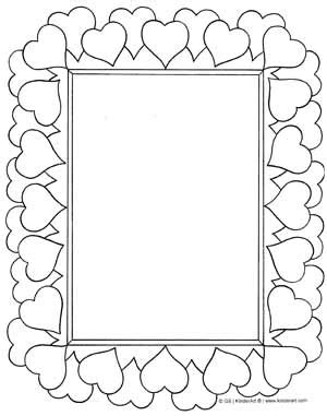 Frame coloring page | Crafts and Worksheets for Preschool,Toddler and