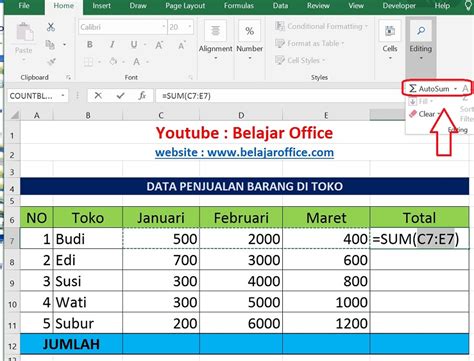 Rumus Excel Penjumlahan Dan Pengurangan Dalam Satu Kolom Studyhelp
