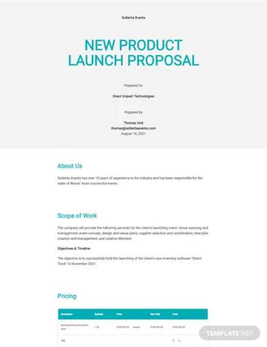 11 New Product Proposal Templates For Business