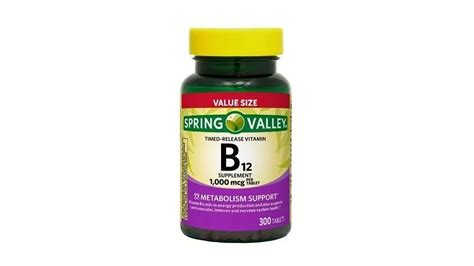 Vitamina B12 1000mcg Spring Valley 300 Tabletas
