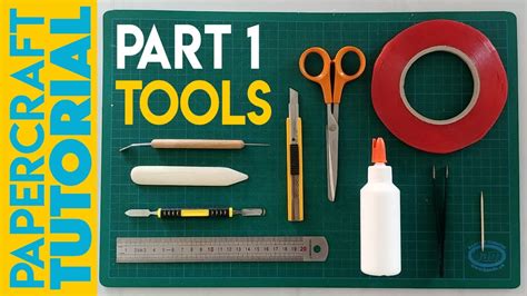 Papercraft Tutorial Part All The Tools You Need To Start Youtube