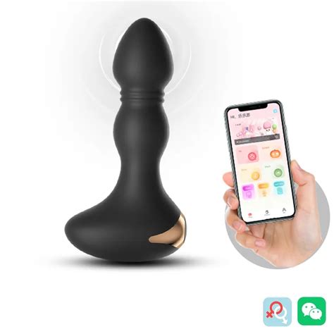 App Remote Control Anal Vibrator Bluetooth Butt Plug Men Prostate Massager Female Masturbator
