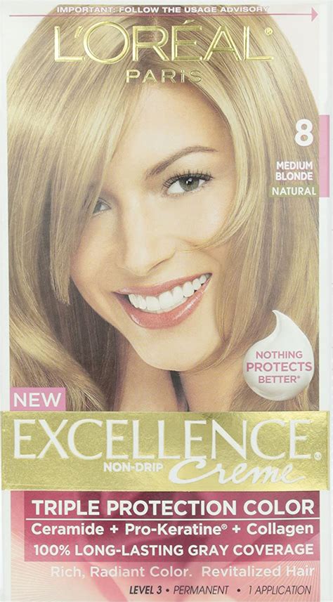 loreal paris excellence creme pro keratine 8 medium blonde natural for unisex 1